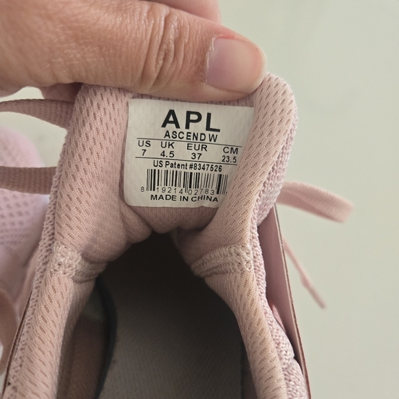 APL Lululemon TechLoom Propelium Ascend Athletic Shoe Dusty Rose White Size 7 - Picture 6 of 10
